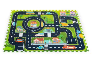 Homelux Spumă burete puzzle covor covor oraș străzi