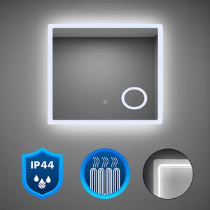 Liz 80 oglindă cu iluminare led 80x60 cm