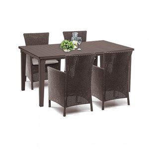 Curver Set mobilier de grădină Futurowa 4+1 maro