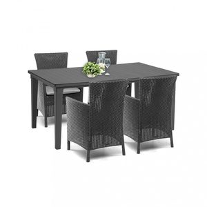 Curver Set mobilier de grădină Futurowa 4+1, grafit