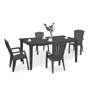 Curver Set de mobilier de grădină Futorini 4+1 grafit