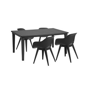 Curver Set de mobilier de grădină Mariett 4+1 grafit