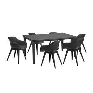 Curver Set de mobilier de grădină Mariett 6+1 grafit