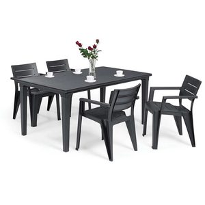 Curver Set mobilier de grădină Fujuli 4+1, grafit
