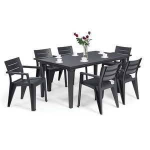 Curver Set mobilier de grădină Fujuli 6+1, grafit