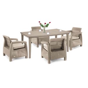 Curver Set de mobilier de grădină Corfu Duo cu masă Futura pentru cappuccino