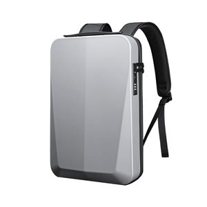 Rucsac pentru laptop Axen rigidizat Usb argintiu
