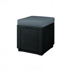 Curver Scaun cub, culoare grafit, cu pernă gri deschis