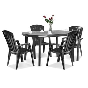 Curver Eltorini 4+1 set de mobilier de grădină în culoarea grafit