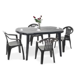 Curver Set de mobilier de grădină Elma 4+1 în culoarea grafit