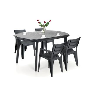 Curver Set mobilier de grădină Eljulie 4+1, grafit