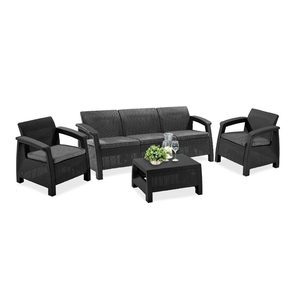 Curver Set de mobilier de grădină Corfu set II max grafit