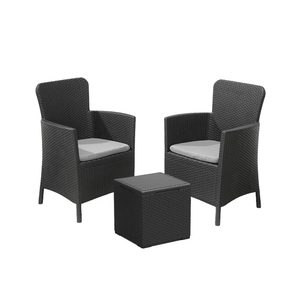 Curver Set de mobilier de grădină Miami Balcony grafit