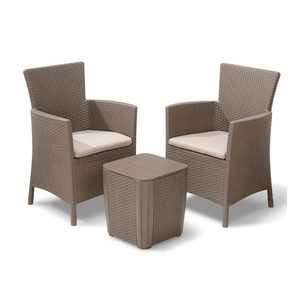 Curver Set mobilier de grădină Iowa Balcon cu masă Luzon cappuccino