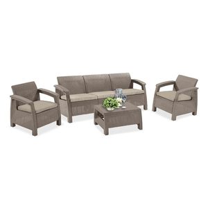 Curver Set de mobilier de grădină Corfu II max, cappuccino