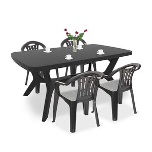 Curver Set mobilier de grădină Balorca 4+1 în culoarea grafit