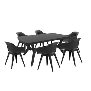 Curver Belur 6+1 set de mobilier de grădină grafit