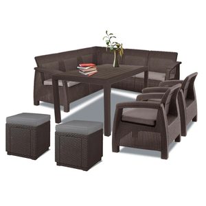 Curver Set de mobilier de grădină Corfu Relax duo cub maro