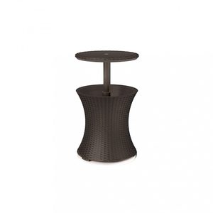 Curver Masă de grădină Cool Bar Rattan, maro whisky