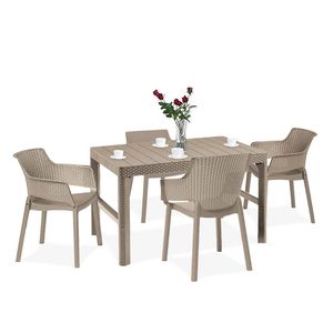Curver Set mobilier de grădină Evyon 4+1 cappuccino