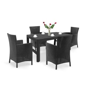 Curver Set de mobilier de grădină Liowa 4+1 în culoarea grafit