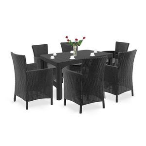 Curver Set de mobilier de grădină Liowa 6+1 în culoarea grafit