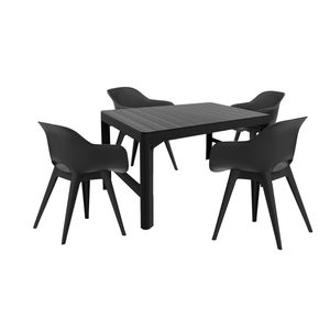 Curver Dina 4+1 set de mobilier de grădină grafit