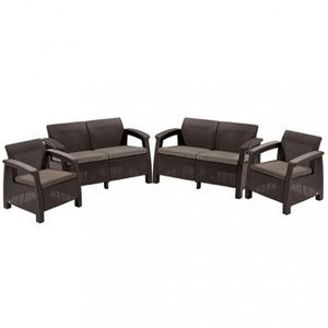 Curver Set mobilier de grădină Corfu Rest maro