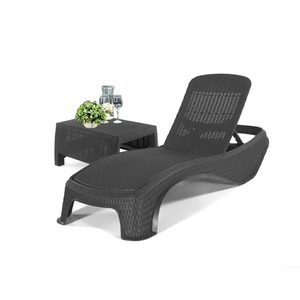 Curver Set șezlonguri de grădină Atlantic Corfu cu masă grafit