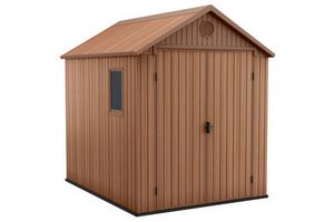 Curver Căsuță de grădină Darwin din plastic, 6x8, maro