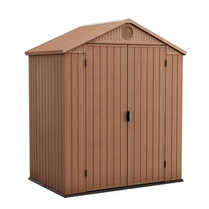 Curver Căsuță de grădină Darwin din plastic, 6x4, maro