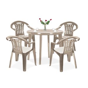 Curver Set mobilier de grădină Malisa 4+1 cappuccino