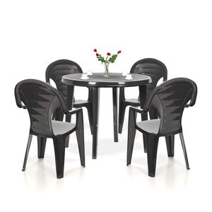 Curver Set mobilier de grădină Lisbon 4+1, grafit