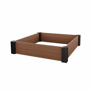 Curver Pătrățel modular pentru flori Vista, 2 bucăți, maro