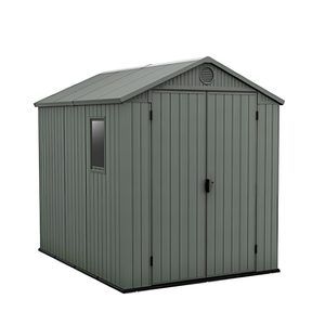 Curver Căsuță de grădină din plastic Darwin, verde, 6x8