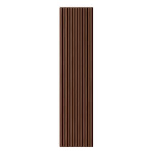 Panou de perete acustic cu efect de nuc 260x60x1,8 cm