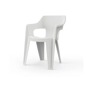 Curver Scaun de grădină din plastic Bilboa Iowback cu cotiere, alb