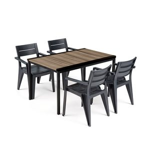 Curver Amari 4+1 set mobilier de grădină cenușă-grafit