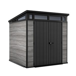 Curver Cabana de grădină din plastic Signature pent 7x7, culoare gri furtună