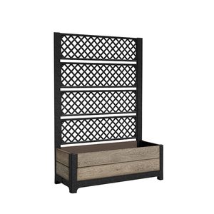 Curver Deco lalea înapoiat plantator 110l lemn de frasin