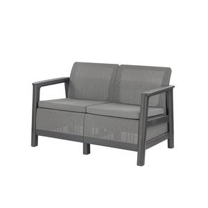 Curver Scandi linea 2 seater grădină canapea grafit-cool gri