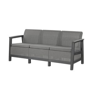 Curver Scandi linea 3 locuri grădină canapea grafit-cool gri