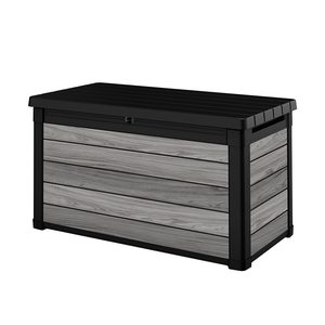 Curver Ladă de grădină din plastic Decocoat 380 l gri furtună
