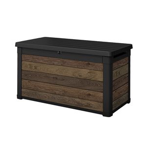 Curver Ladă de grădină din plastic Decocoat 380 l nuc