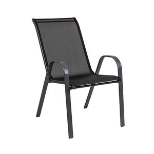 Scaun de grădină Como, negru