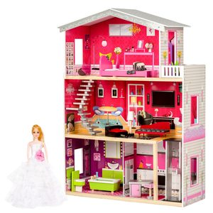 Homelux Casă de păpuși din lemn Malibu Residence cu lift