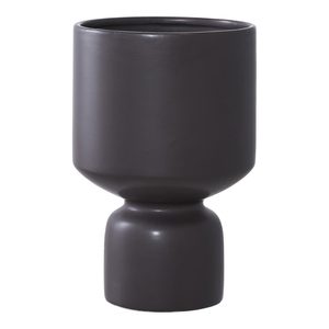 House Nordic Vas de flori, ceramică, negru ø15x23,5 cm