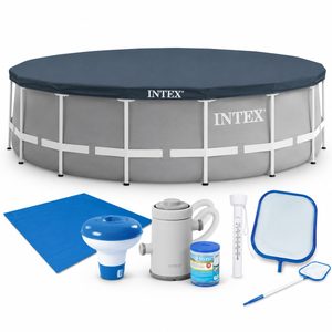 Piscina cadru metalic Intex Prism Frame 26702NP, 305x76 cm, 4.500 litri, cu toate accesoriile
