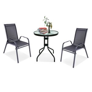 Set mobilier de grădină pentru balcon Lizi, negru