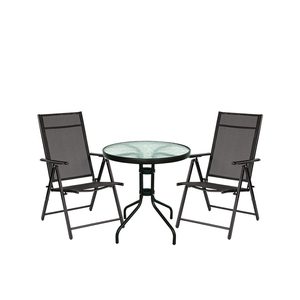 Set mobilier de grădină Arvin Balcon negru